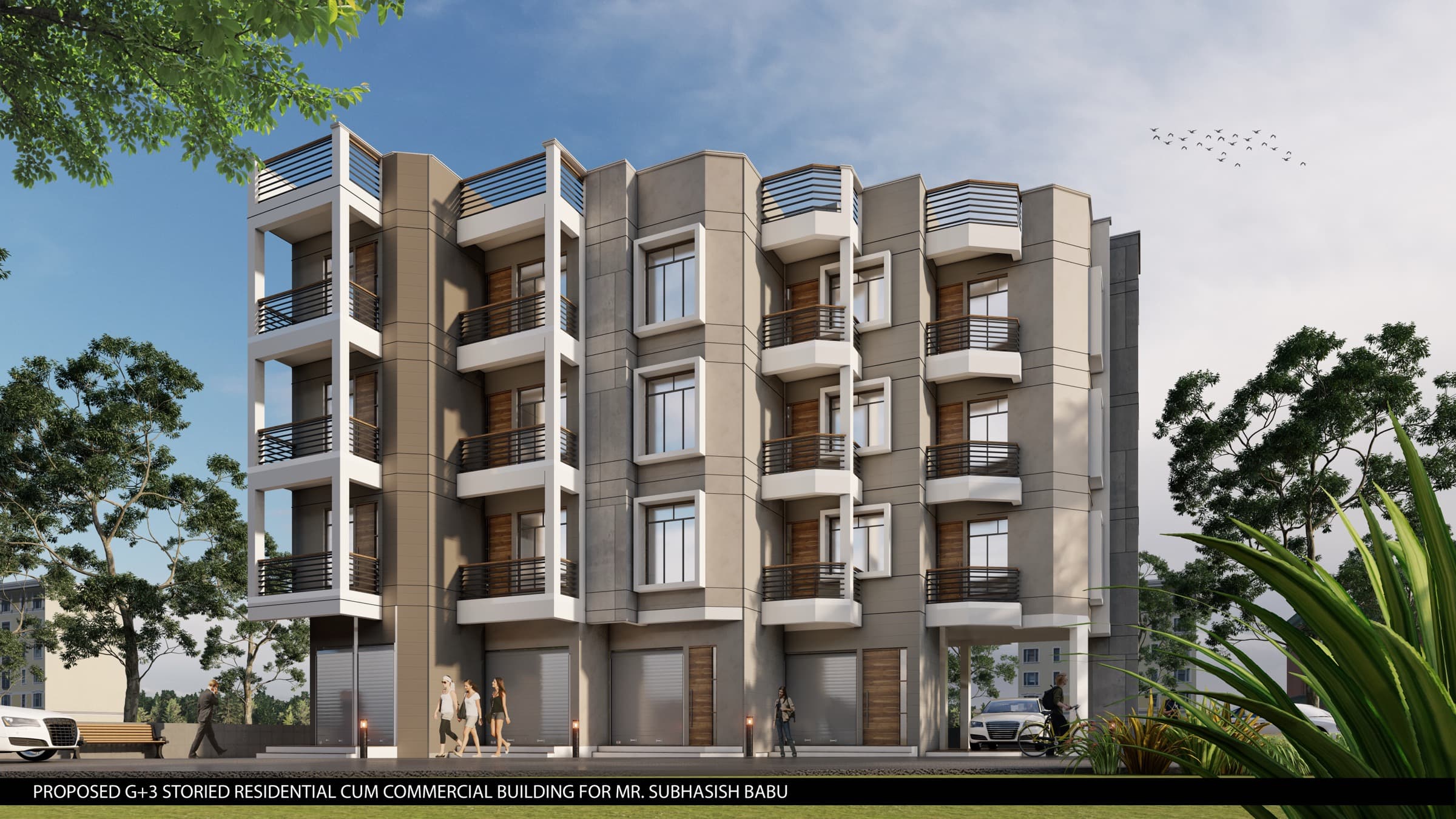 G+3 Residential cum Commercial